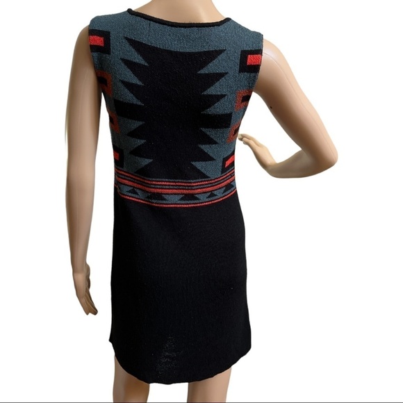 Rachel Rachel Roy Women’s‎ Geometric Pattern Black Mini Dress Size S - Picture 3 of 12